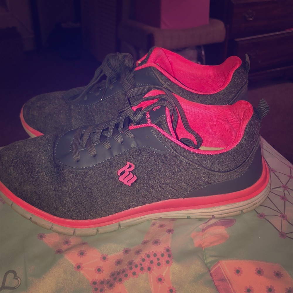 ROCAWEAR TENNIS CHOE/GREY&PINK[Size-11US]